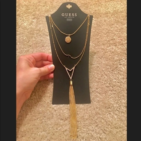 Guess Jewelry - 3 Guess Gold Layer Necklaces